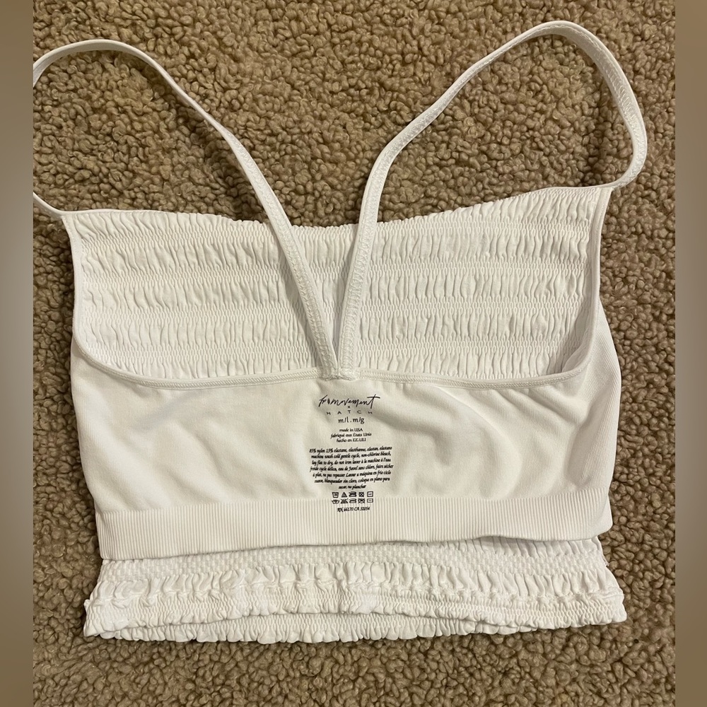 FP Movement Femme Ruched Tank in White M/L - Picture 6 of 10